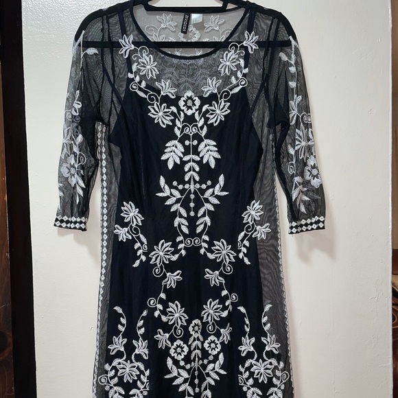 H&M Sheer Embroidered Dress - Picture 2 of 8